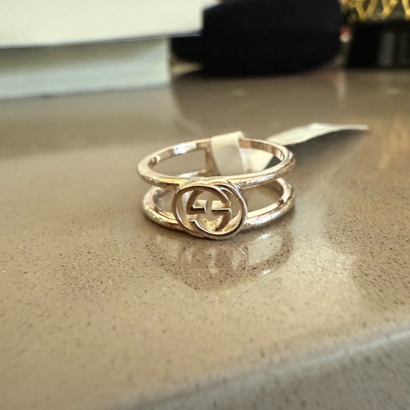 Gucci silver interlocking G wide open band - Picture 6 of 9
